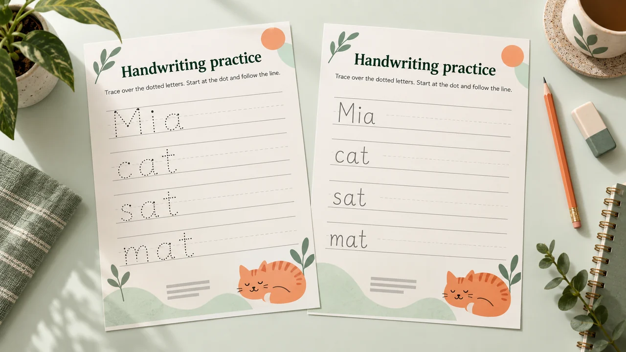 Handwriting Sheets images 1