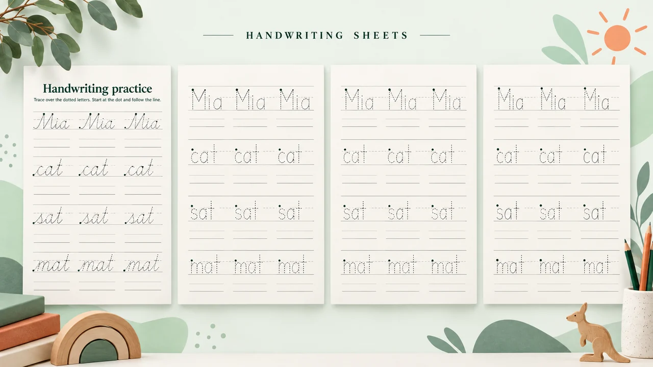 Handwriting Sheets images 3