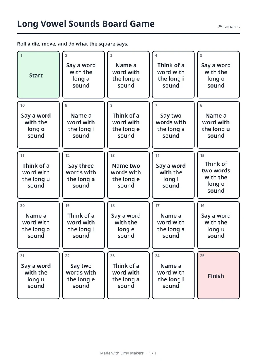 A real page made by Board Game