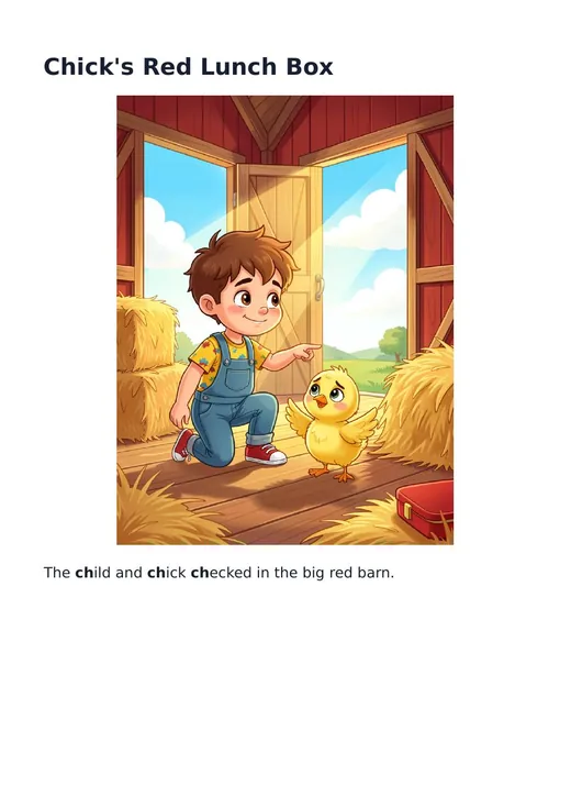 Page 4 of 7 made by Personalised Phonics Picture Book