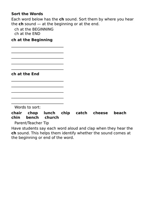 Page 1 of 2 made by Phonics Worksheet Generator